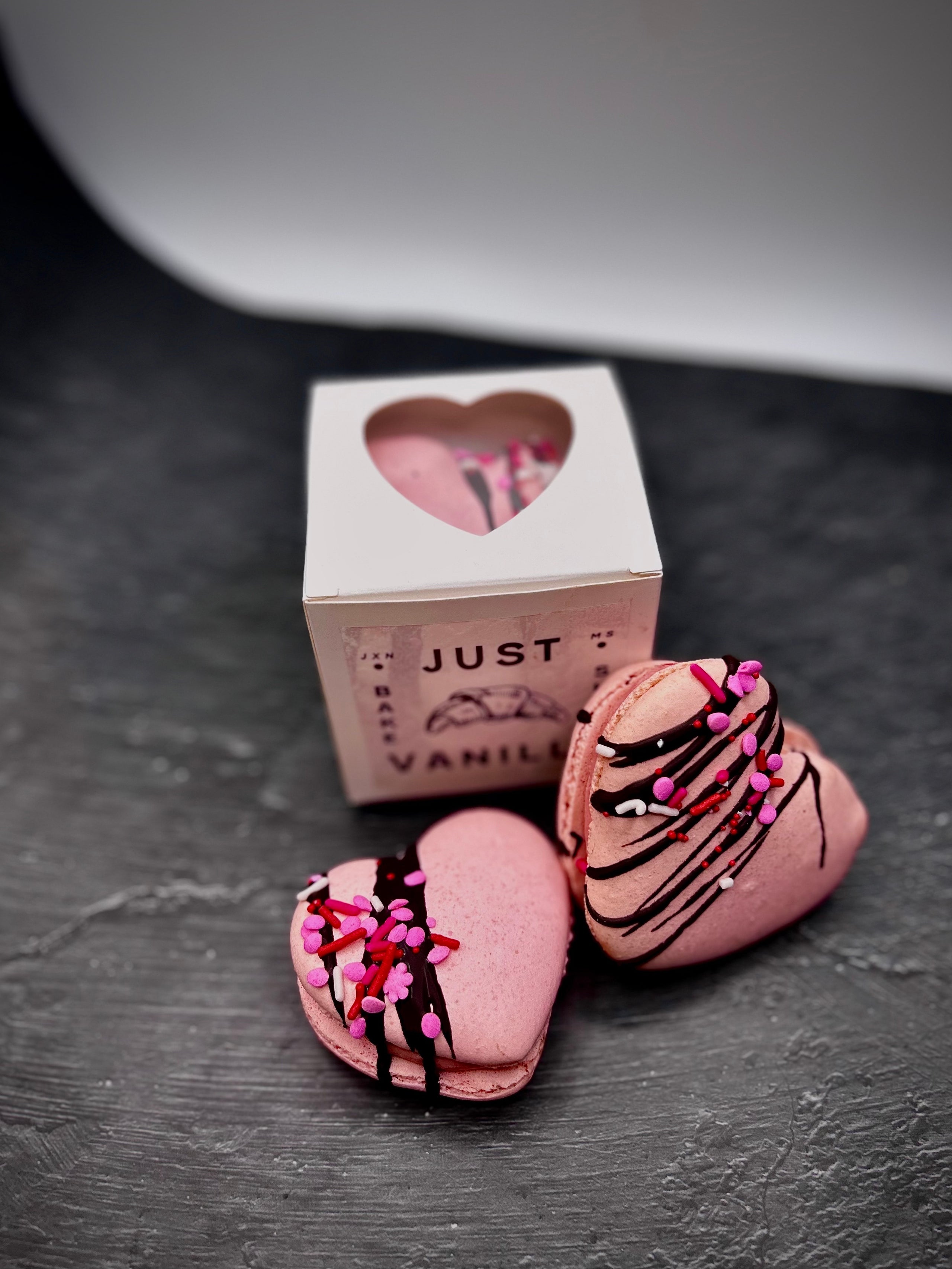 Love Heart Macarons Just Vanilla